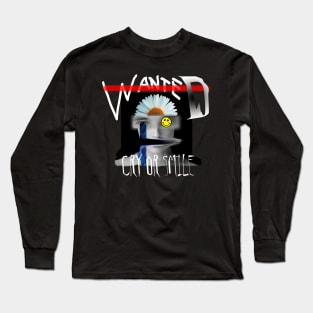 WANTED Cry or Smile Design Long Sleeve T-Shirt